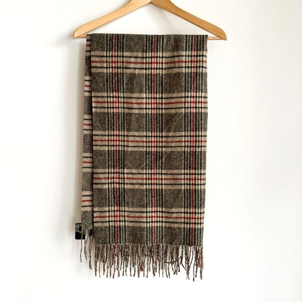 Katie Melna Cotton wool Plaid Large scarf